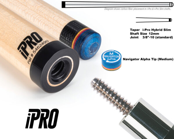 McDermott i-Pro SLIM Shaft 3/8"x10 Joint, 12mm