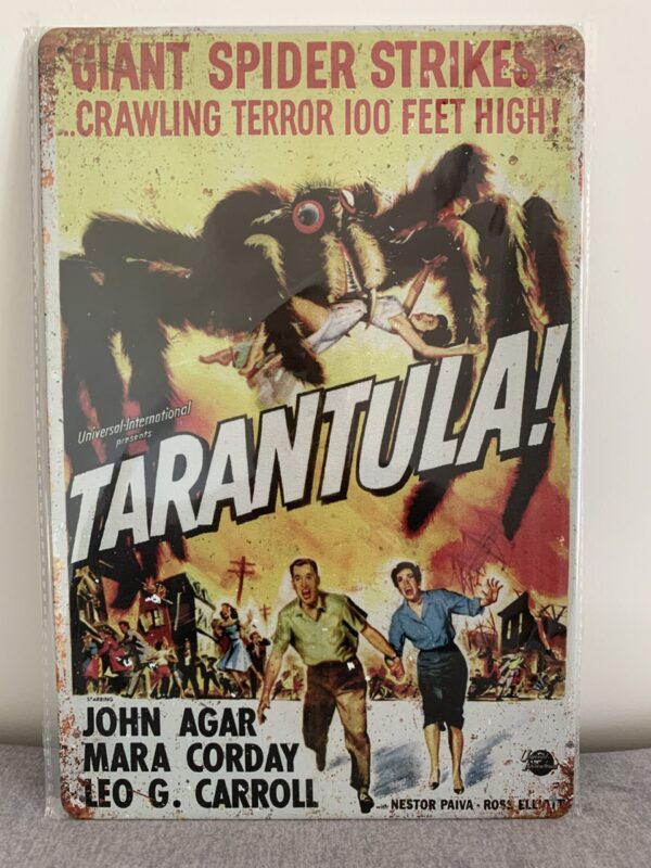Metall seinapilt Tarantula