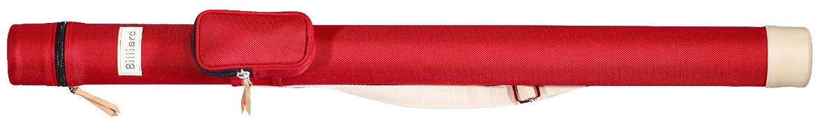 Rund cue case red 1/1