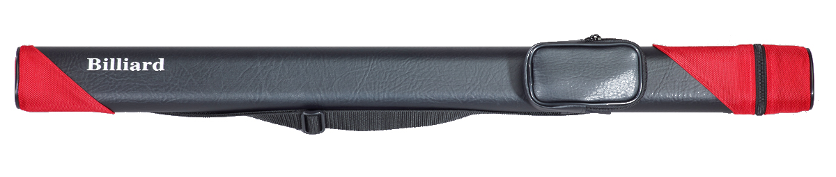 Oval cue case black/red 1/1