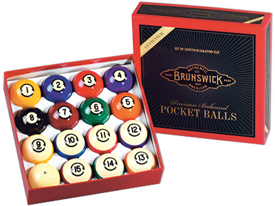 Brunswick Centennial Piljardikuulid - 57,2 mm