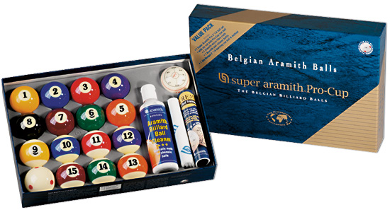 Aramith Super Pro Piljardikuulid 57,2mm + Hooldusvahendid ja õppekuul