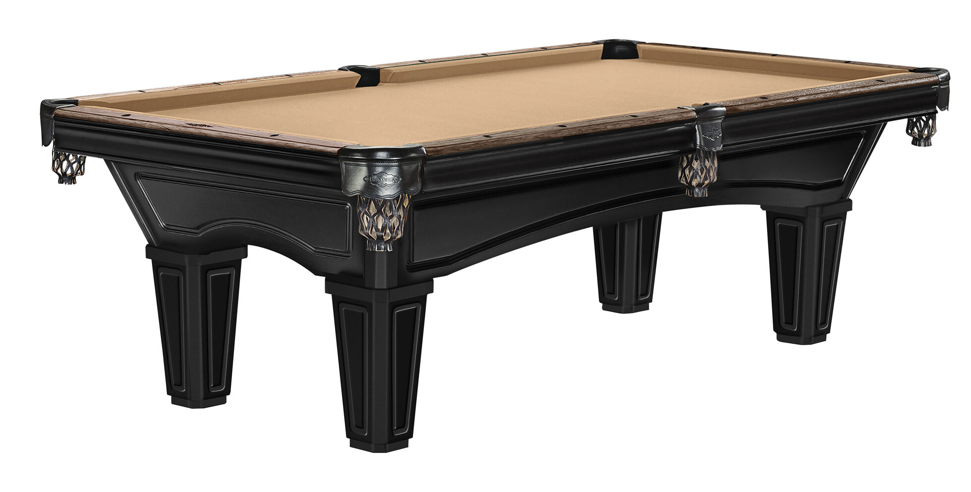 70530-Glenwood-pool-table-Black-matte-Coffee-Tapered-7-ft