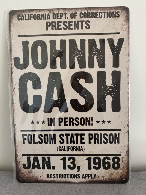 Metal Wall Art Johnny Cash