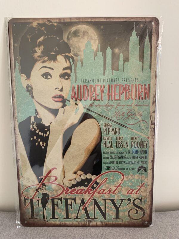 Metal Wall Art Breakfast at Tiffany’s